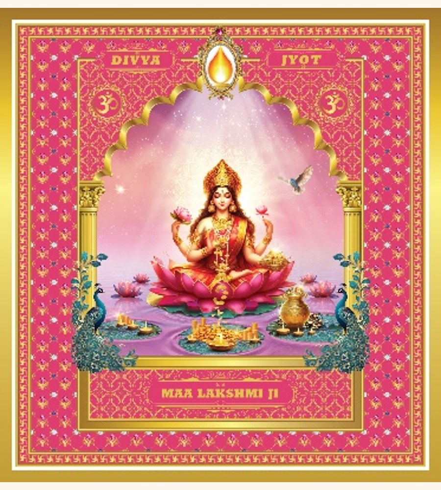 Maa Lakshmi Ji candle artwork